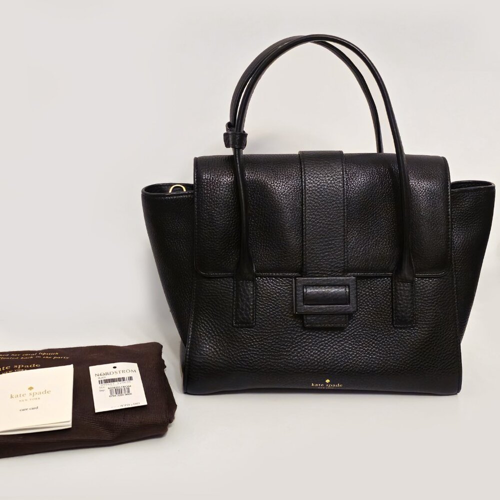Authentic Kate Spade Alexa Leather Bag in Black